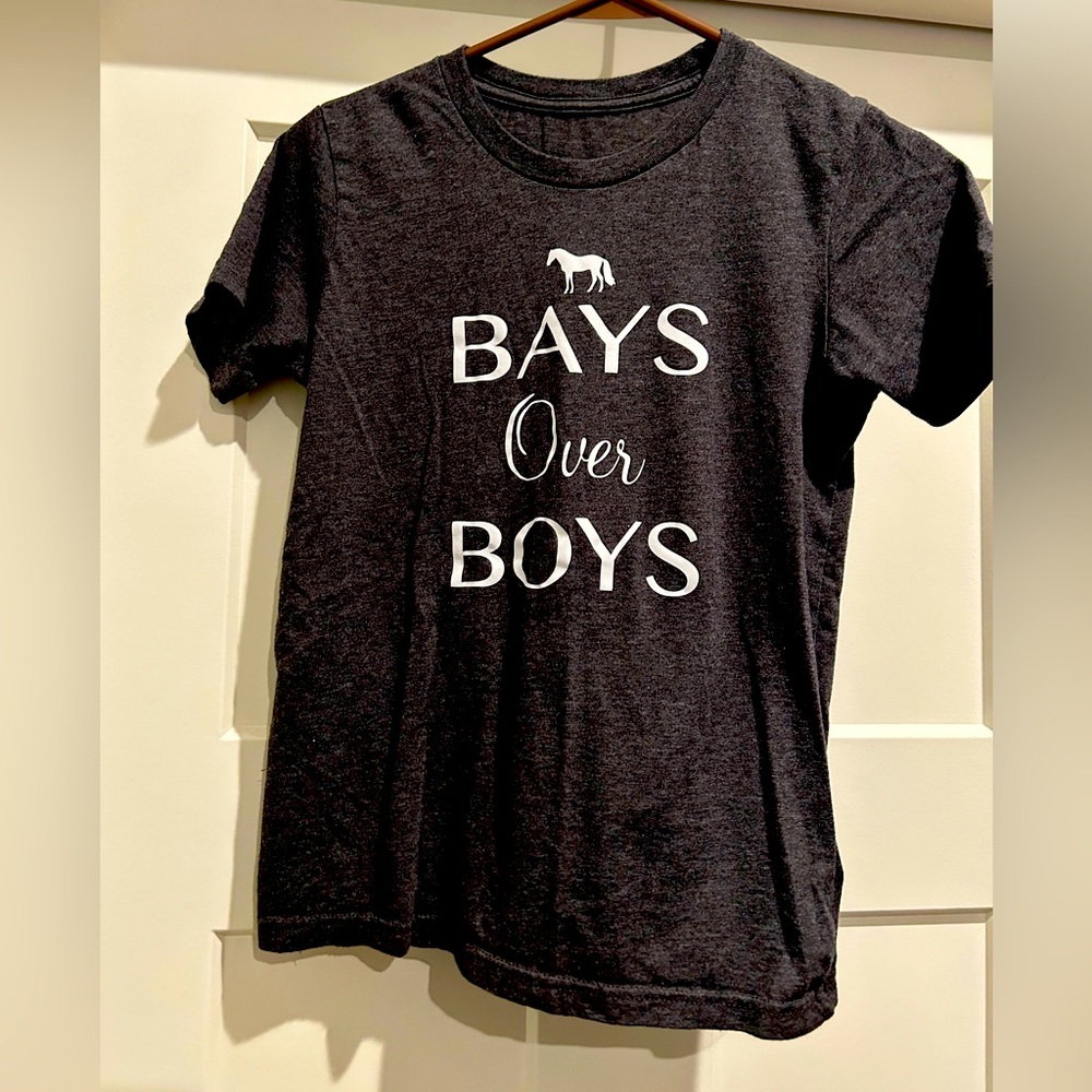 Youth equestrian horse shirt Bays over Boys